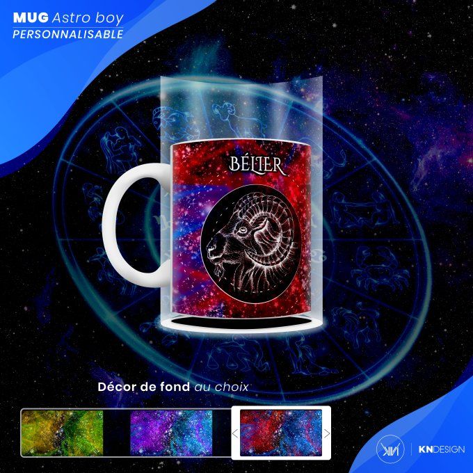 Mug Astro Boy | Bélier : Personnalisez votre Signe Astrologique !