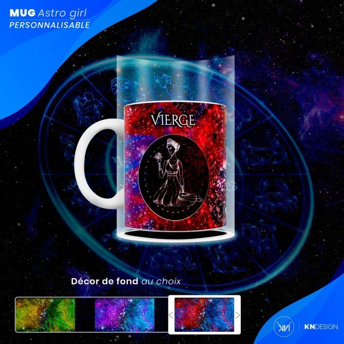 Mug Astro Girl | Vierge : Personnalisez votre Signe Astrologique !