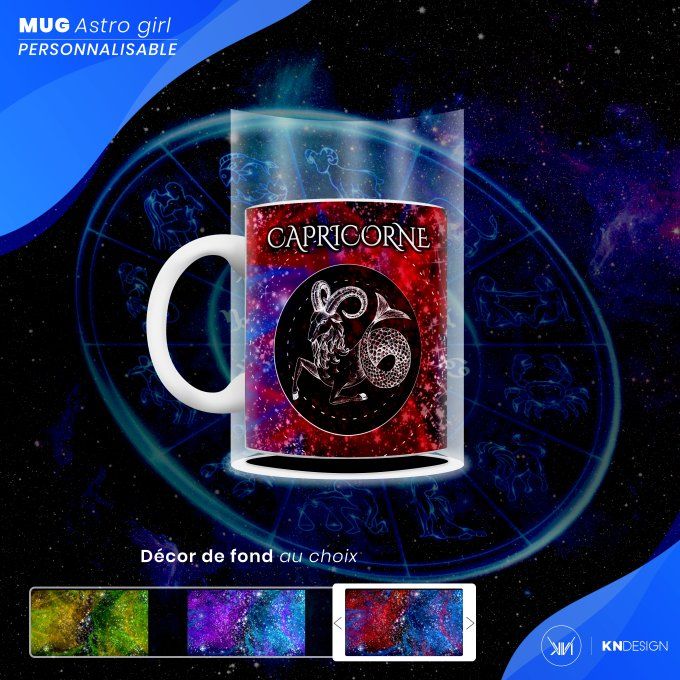Mug Astro Girl | Capricorne : Personnalisez votre Signe Astrologique !