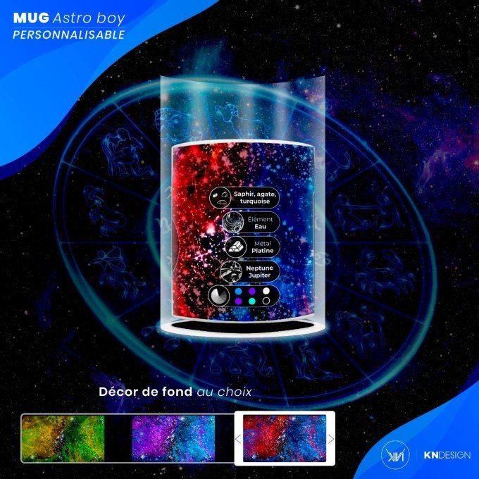 Mug Astro Boy | Poisson : Personnalisez votre Signe Astrologique !