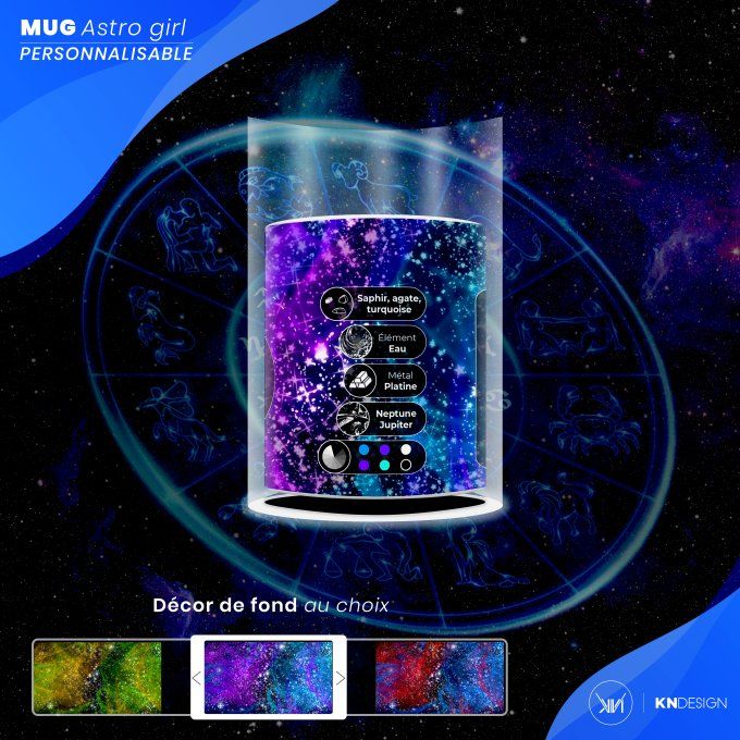 Mug Astro Girl | Poisson : Personnalisez votre Signe Astrologique !
