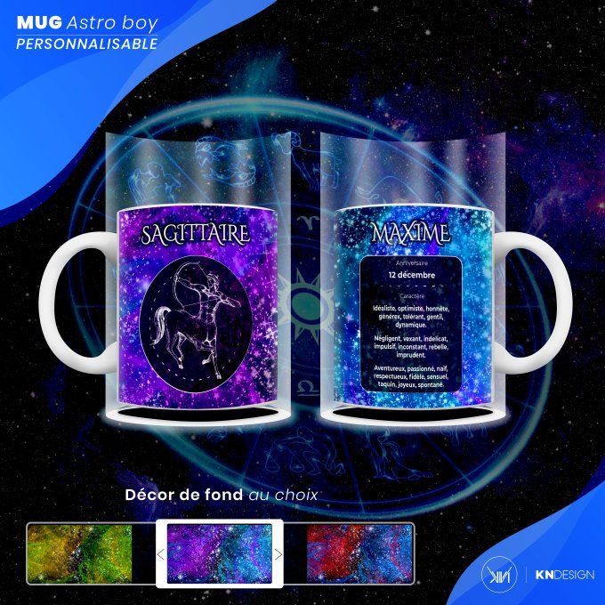 Mug Astro Boy | Sagittaire : Personnalisez votre Signe Astrologique !
