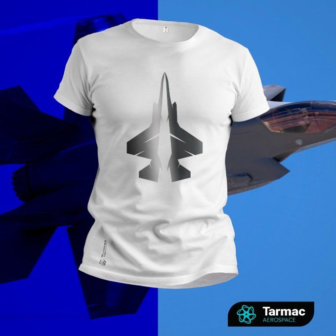 Découvrez notre T-shirt F-35 Lightning Monochrome | blanc