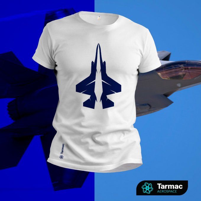 Découvrez notre T-shirt F-35 Lightning Monochrome | blanc