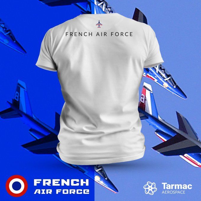  T-shirt Escadrille de Voltige Française Bi-color | French Air Force 