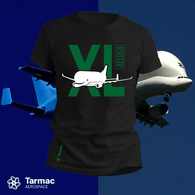 T-shirt Avion de transport Beluga XL pour les passionnés d'aviation 