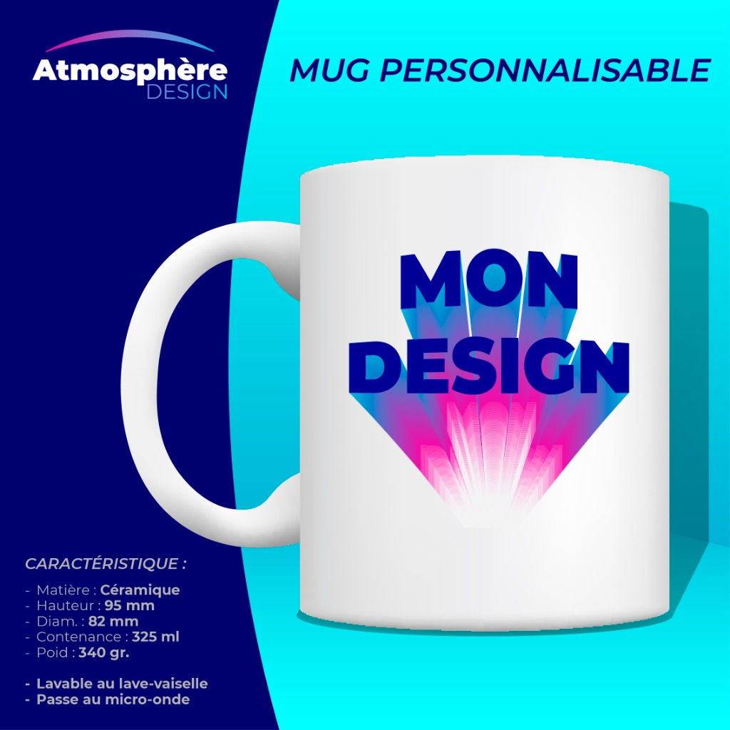Mug personnalisable - Atmosphère Design